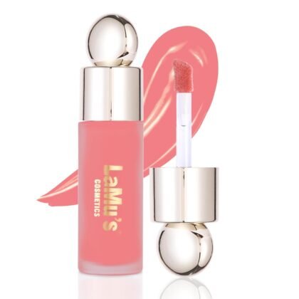 LaMu'S COSMETICS Soft Pinch Weightless Liquid Blush, Long-Lasting Beauty Natural Waterproof Face Liquid Blush For All-Day Wear (Happy-Cool Pink, 0.25fl.oz/7.5ml)
