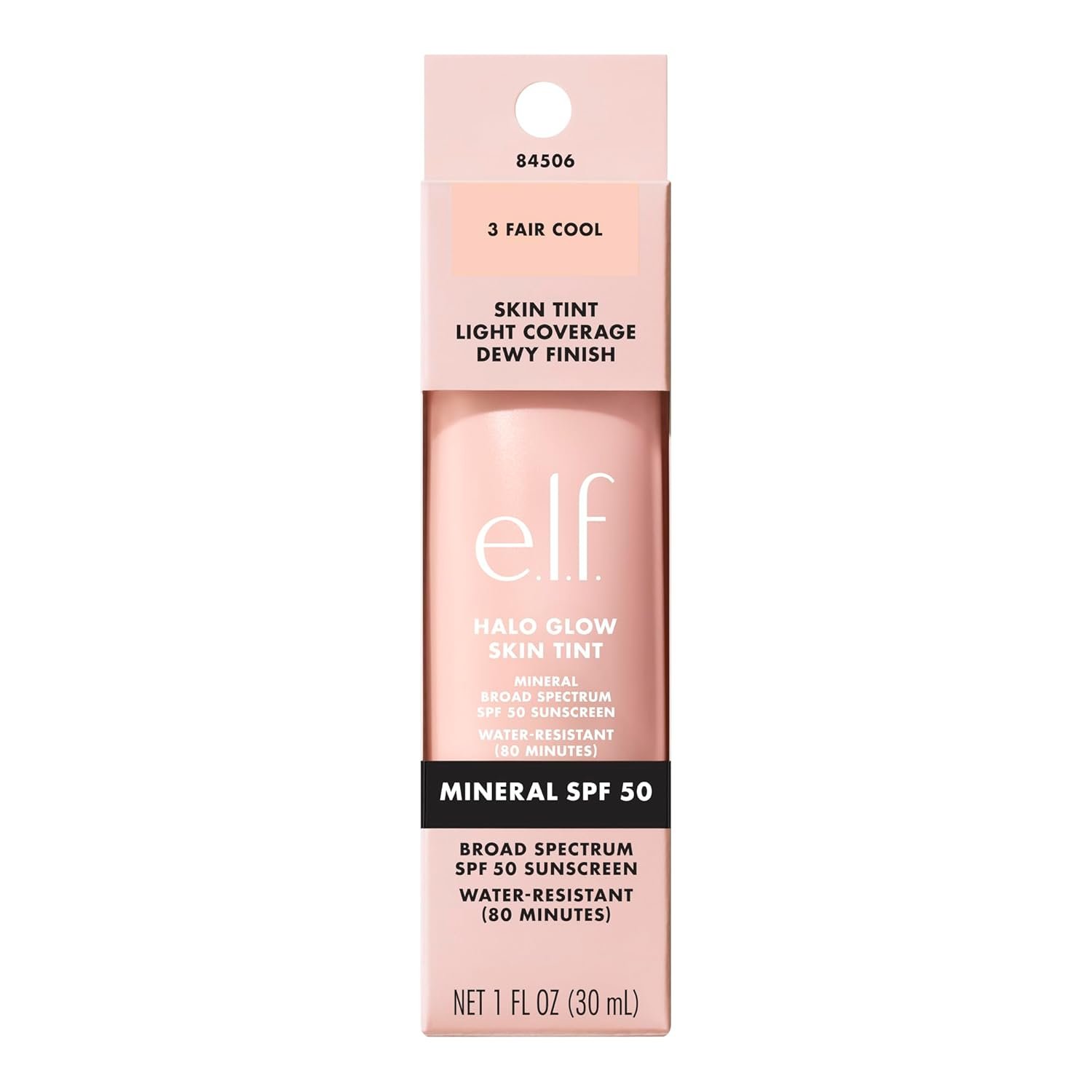 e.l.f. Halo Glow Skin Tint SPF 50, Tinted Moisturizer For Light, Buildable Coverage, Creates A Natural Glow, Vegan & Cruelty-Free, 3 Fair Cool - Image 8