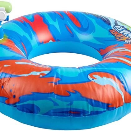 NERF Super Soaker Hydro Battle Ride-On Cruiser – Inflatable Pool Float with Pool-Fed Mega Water Blaster