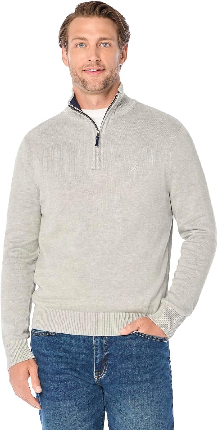 Nautica Men's Quarter-Zip Sweater