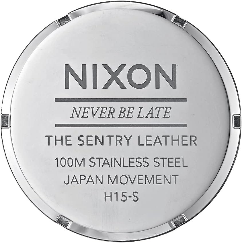 Nixon Men's A105 Sentry 42mm Stainless Steel Leather Quartz Movement Watch - Image 5