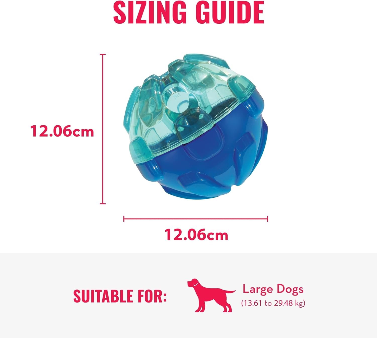 KONG - Rewards Ball - Ultra Durable Interactive Treat Dispensing Dog Toy - for Large Dogs - Image 4