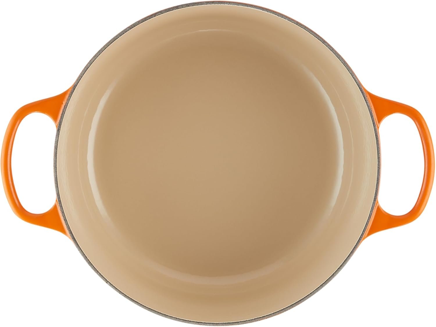 Le Creuset Enameled Cast Iron Signature Round Dutch Oven, 5.5 qt., Flame - Image 3