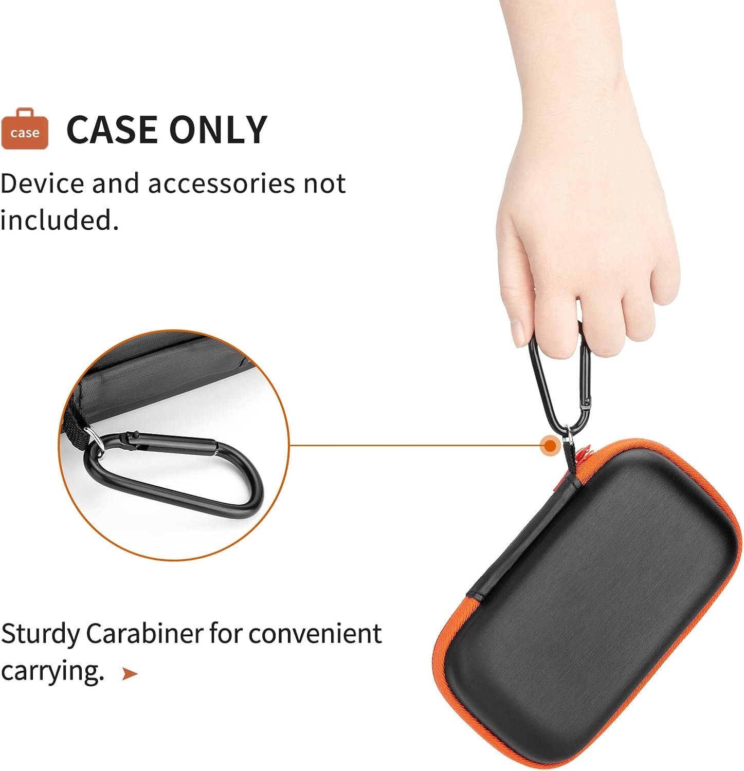 Yinke Hard Case for SanDisk Extreme Pro/SanDisk Extreme Portable External SSD 500GB 1TB 2TB, Travel Case Protective Cover Storage Bag - Image 4