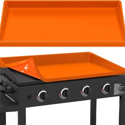 GrillChef Silicone Griddle Cover Mat for Blackstone 36 Inch, Full Wrap-Around Flat Top Cover, Heavy Duty Food-Grade Grill Buddy Mats, All Season Griddle Top Protective for Grill Accessories
