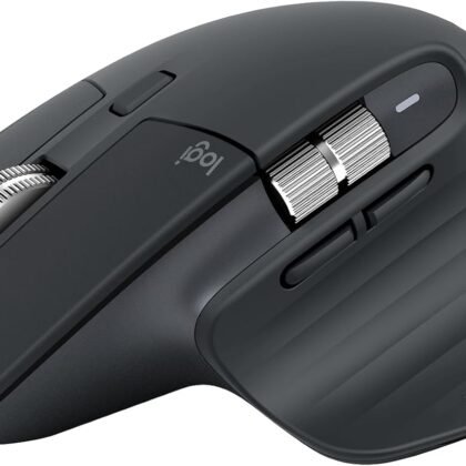 Logitech MX Master 3S Bluetooth Edition Wireless Mouse, No USB Receiver - Ultra-Fast Scrolling, Ergo, 8K DPI, Track on Glass, Quiet Clicks, Works with Apple Mac, Windows PC, Linux, Chrome - Graphite