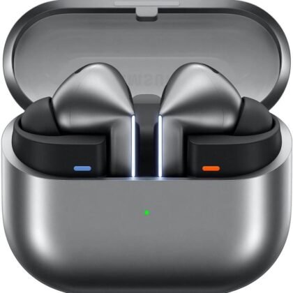 SAMSUNG Galaxy Buds3 Pro (2024, ANC) Water Resistant, AI Real-Time Language Interpreter, True Wireless Bluetooth 5.4 Earbuds, Hi-Fi, Noise Cancelling, Touch Control, International Model R630 (Silver)