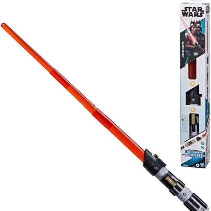STAR WARS Lightsaber Forge Darth Vader Electronic Extendable Red Lightsaber Toy, Customizable Roleplay Toy for Kids Ages 4 and Up (Amazon Exclusive)