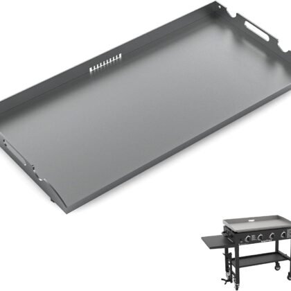 New Upgrade 36 Inch Griddle Top for Blackstone 36" Flat Top Grill 1560 1818 1825 1820 1803, Gas Griddle Replacement Parts with Rear Grease System for Most Blackstone 36" Flat Top Grill