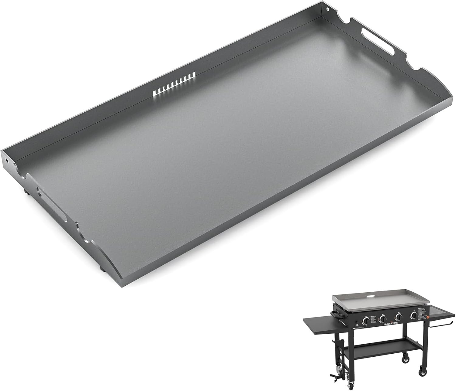 New Upgrade 36 Inch Griddle Top for Blackstone 36" Flat Top Grill 1560 1818 1825 1820 1803, Gas Griddle Replacement Parts with Rear Grease System for Most Blackstone 36" Flat Top Grill