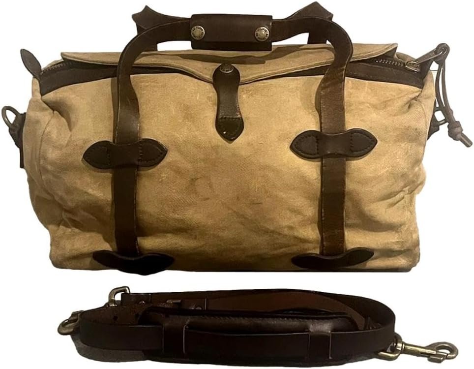 Filson Small Duffle Bag, Tan, OS - Brass, 11070220-Tan-OS - 11070220-Tan-OS - Brass - Image 3