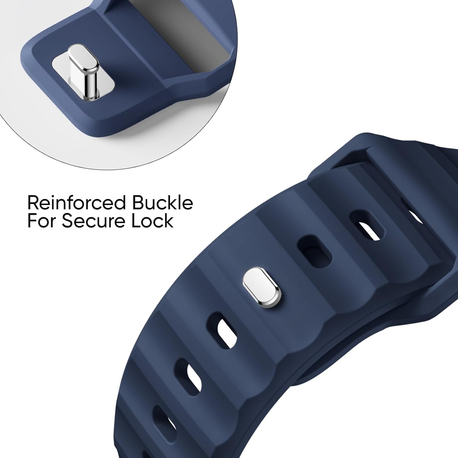 Sport Bands 6-Pack Compatible with Apple Watch Ultra 3/2 Band 49mm 46mm 45mm 44mm 42mm, Wide Soft Silicone Wristbands Waterproof Strap Men for iWatch Series 11 10 9 8 7 6 5 4 3 SE Ultra - Image 3