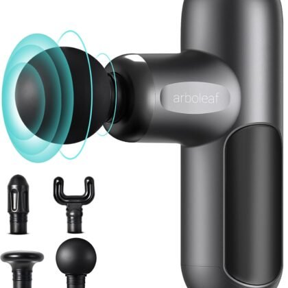 arboleaf Mini Massage Gun Deep Tissue, Percussion Muscle Massager for Back Pain Relief, Portable Small Travel Size, Quiet Massager, Gifts for Woman Man