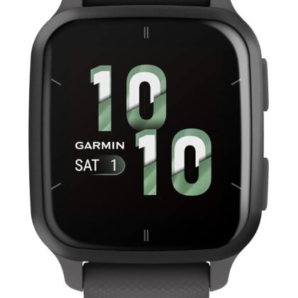 Garmin Venu® Sq 2 GPS Smartwatch, All-Day Health Monitoring, Long-Lasting Battery Life, AMOLED Display, Slate and Shadow Gray