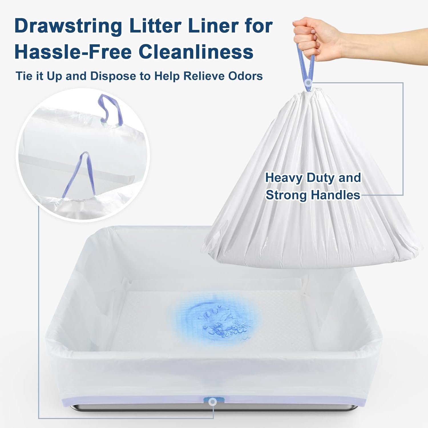 23.6''x16''x12'' Enclosed Stainless Steel Litter Box with Lid, XL Sifting Litter Box for Pine Pellets, High Sides Metal Litter Box System for Big Cats, Anti-Leakage, Easy Cleaning, Less Tracking - Image 6