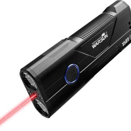 WARSUN X608S Rechargeable Flashlight 2600 Lumens, Super Bright LED Work Light with Magnetic Base, Pocket Clip, and Lanyard, Long-Lasting High Lumen Flashlight for Camping, Emergency, Home Use