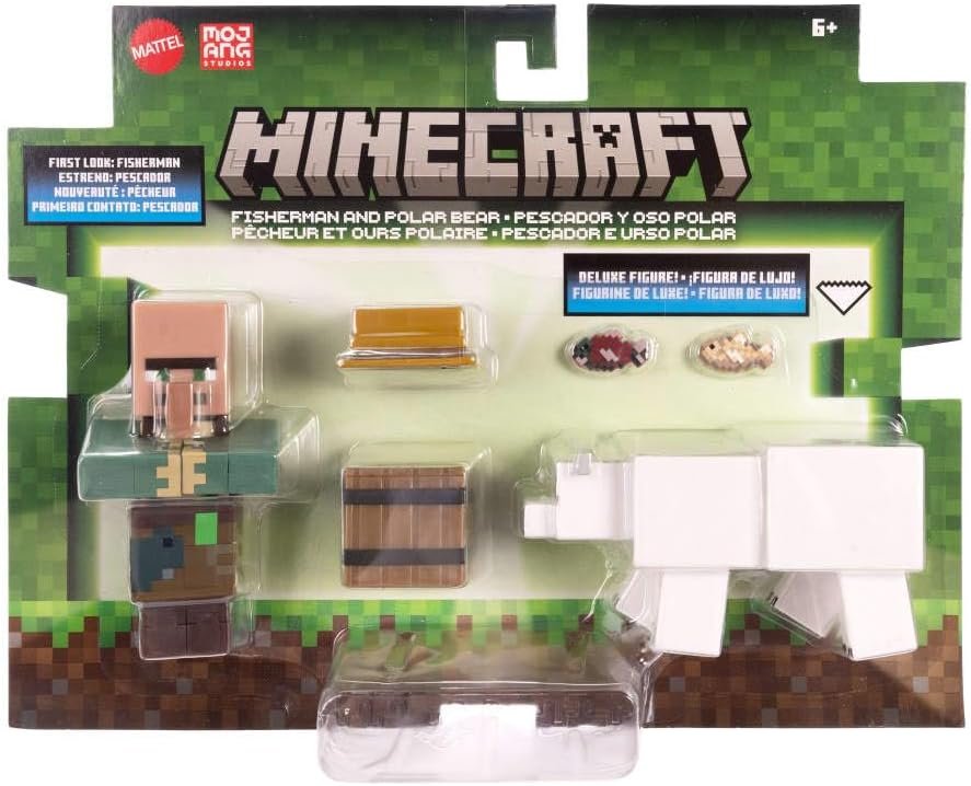 Mattel Minecraft Action Figures & Accessories 2-Packs, 3.25-inch Scale with Pixelated Design, Collectible Toy Set (Characters May Vary) - Image 10