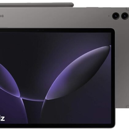 Samsung Galaxy Tab S9 FE+ Plus Android Tablet (12.4” Touchscreen, 8GB RAM, 256GB Storage, 18-hr Long Battery Life, S Pen, 1 Front Camera + 2 Rear Cameras, Lightweight Durable Design) SM-X610, Gray