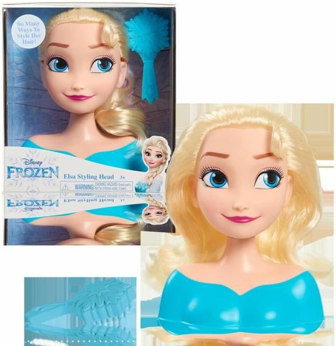 Frozen Disney Elsa Styling Mini Head 7 Inches - Image 4