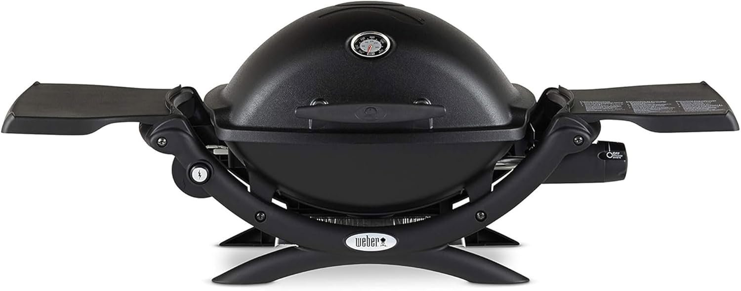 Weber Q1200 Liquid Propane Portable Gas Grill for Travel and Camping, 1 Burner, Black - Image 8