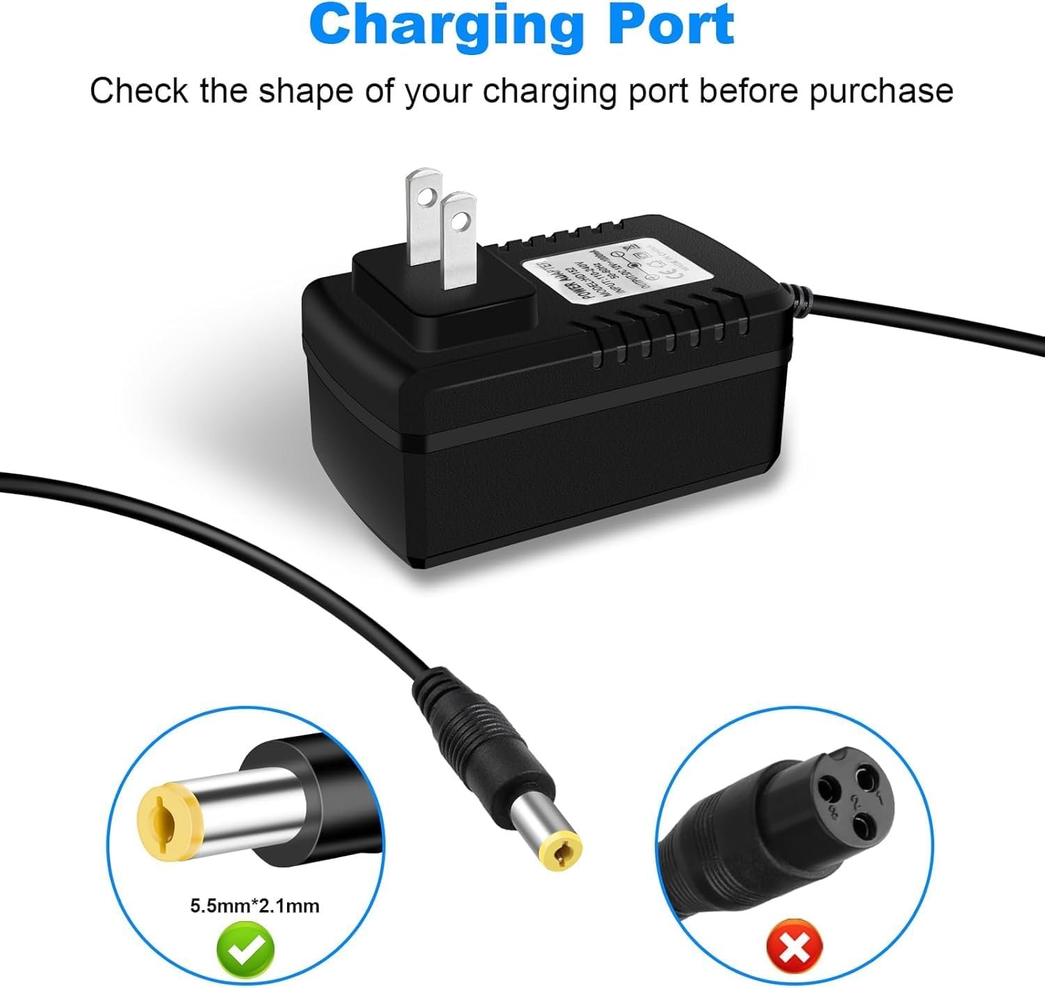 12v 1000mA Charger for Razor Power Core 90 E90 E95 95 Electric Scooter EPunk XLR8R MX125 Dirt Rocket Kidzon Bumper Car Razor Electric Ride On - Image 4