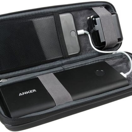 Hermitshell EVA Hard Protective Travel Case Carrying Bag Fits Anker PowerCore+ 26800 Premium Portable High Capacity External Battery with Quick Charge PowerPort Wall Charger