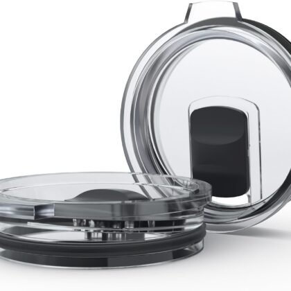 30 oz Tumbler Lid Replacement for Yeti 30/32 oz Tumbler, 14 oz Mug and 35 oz Straw Mug, Travel Spill Proof Cup Lids with Magnetic Slider, BPA Free (2 Pack)