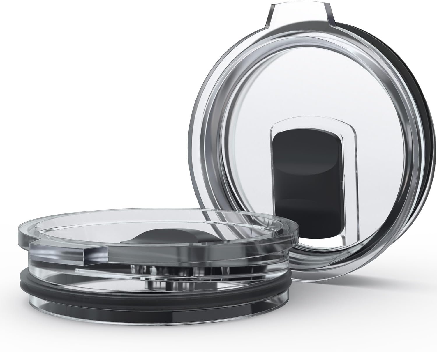 30 oz Tumbler Lid Replacement for Yeti 30/32 oz Tumbler, 14 oz Mug and 35 oz Straw Mug, Travel Spill Proof Cup Lids with Magnetic Slider, BPA Free (2 Pack)