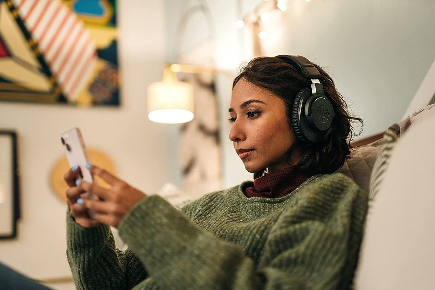 Audio-Technica ATH-M20xBT Wireless Over-Ear Headphones, Black - Image 9