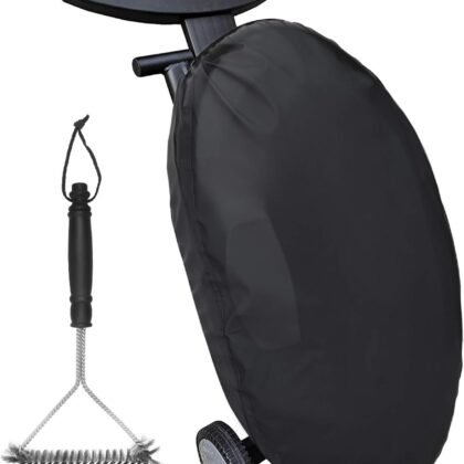NUPICK Portable Grill Cover for Coleman Roadtrip LXX/LXE / 285/225 Grill, Waterproof and Windproof Small Grill Cover, Come with Grill Brush