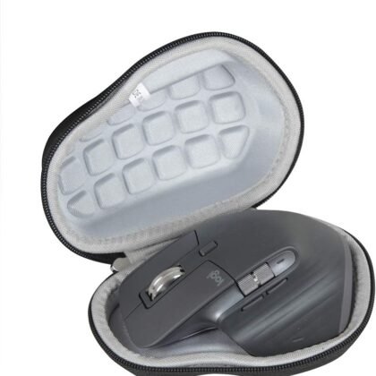 Hermitshell Hard Travel Case for Logitech MX Master 4 / MX Master 3 /MX Master 3S Advanced Wireless Mouse-2.0 Upgrade Version No Shake (Black)