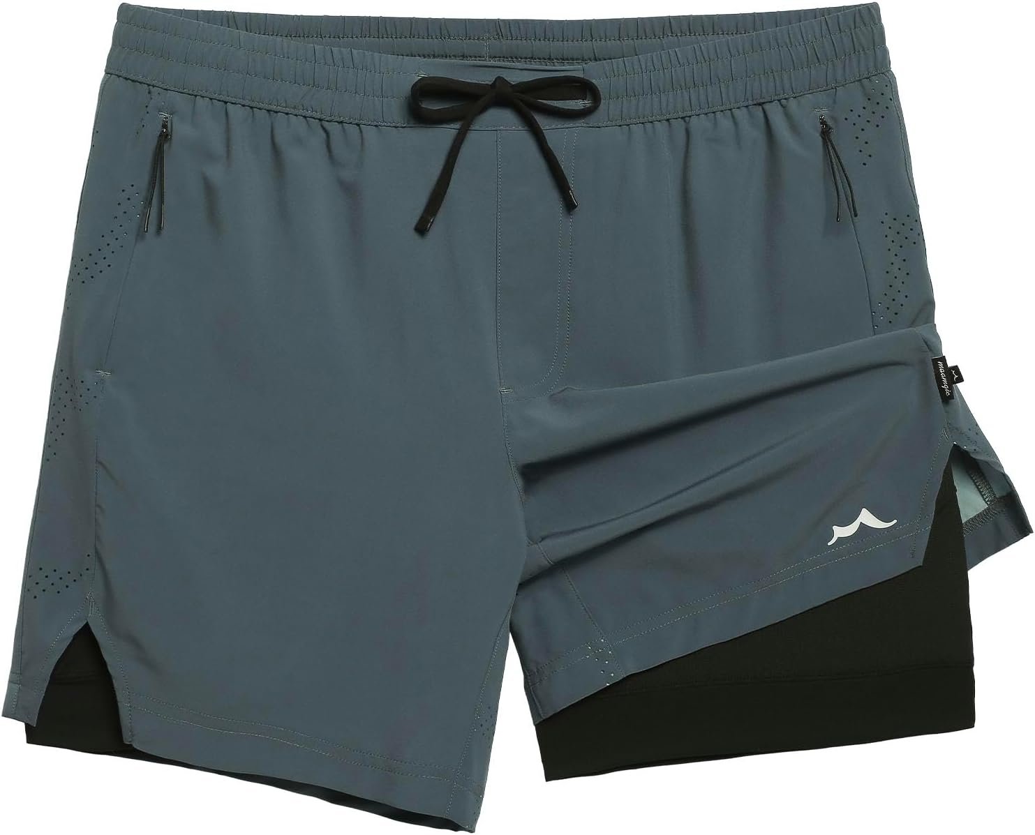 maamgic Men's Athletic Running Shorts with Liner Ultra Lightweight Workout Shorts 5"/ 7"