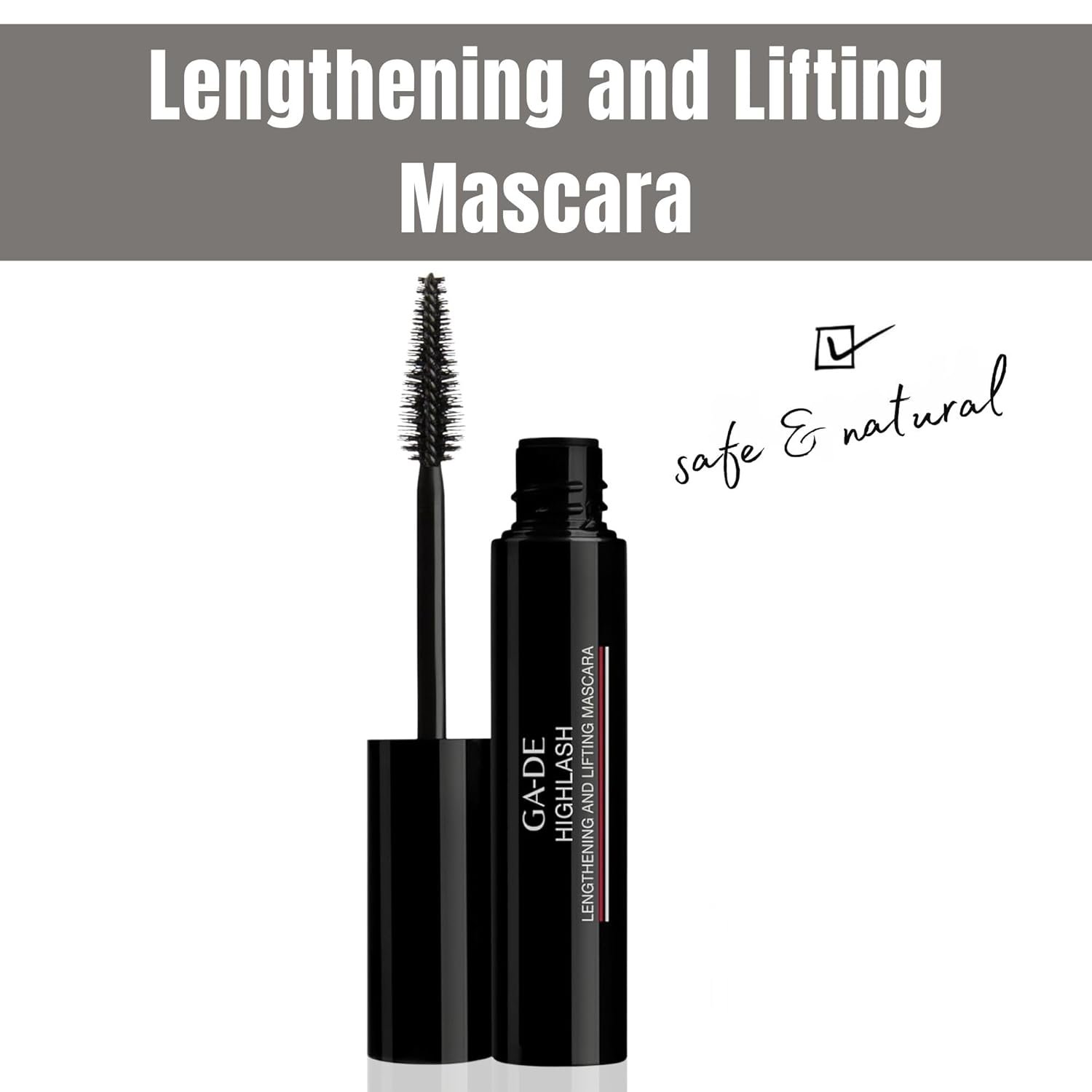 GA-DE Highlash Lengthening and Lifting Mascara - Volume and Length, Intense Carbon Mascara - Nourishing Formula Defines Lashes - Black - 0.27 oz - Image 4