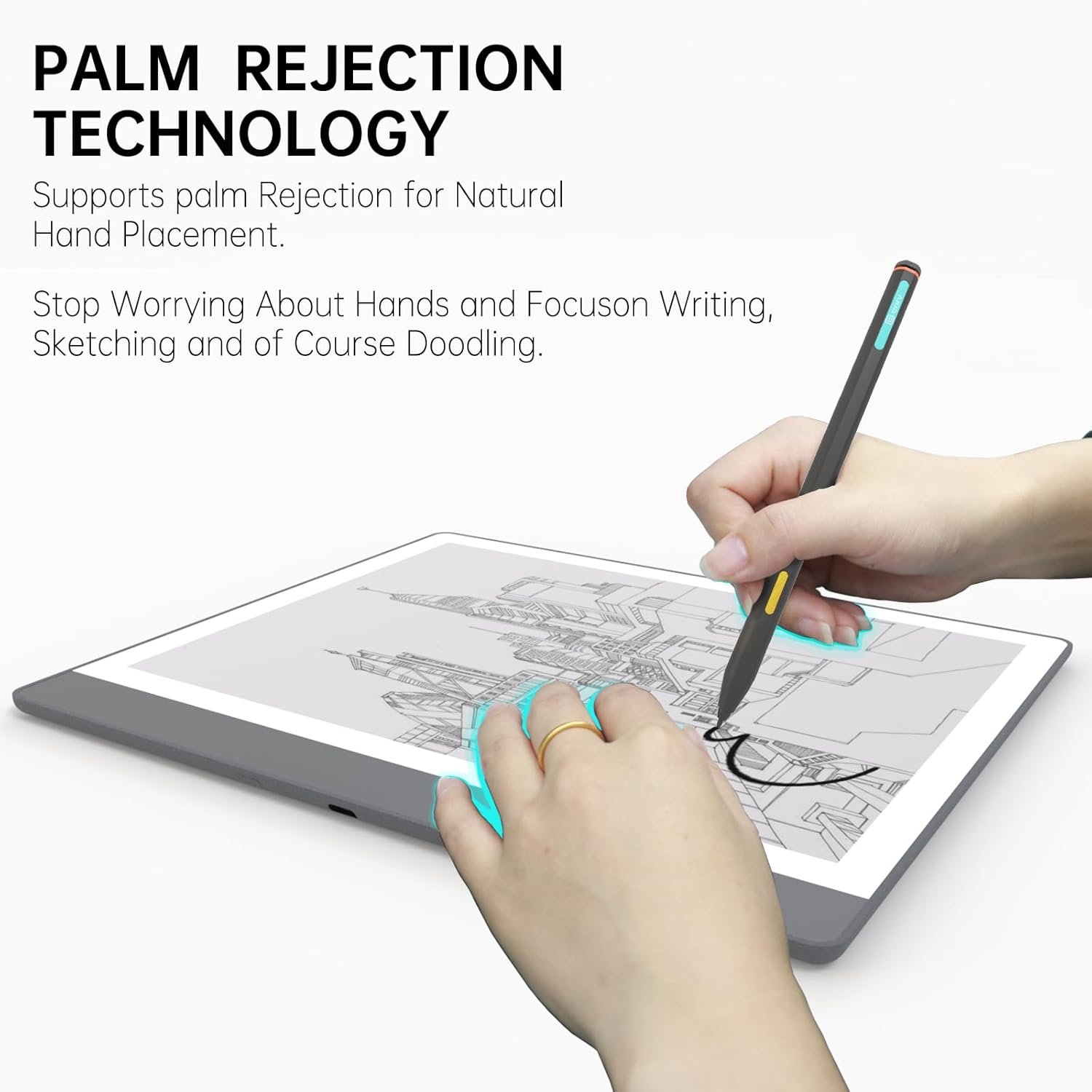 Replacement for Kindle Scribe Pen,Remarkable 2 Pen,Supports 4096 Levels of Pressure Sensitivity,Kindle Scribe Stylus with Eraser,Writing and Drawing - Image 5