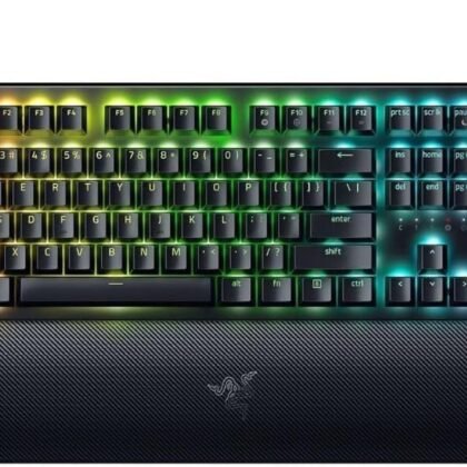 Razer RZ03-04690200 BlackWidow V4 Full Size Wired Mechanical Green Switch Gaming Keyboard with Chroma RGB