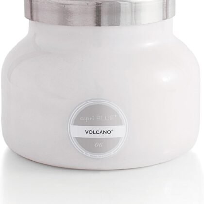 Capri Blue Volcano Scented Candles - Luxury Glass Jar Candles for Home Scented with Tropical Fruit & Sugared Citrus - Soy Wax Blend - Capri Blue Volcano - White Color (19 oz)