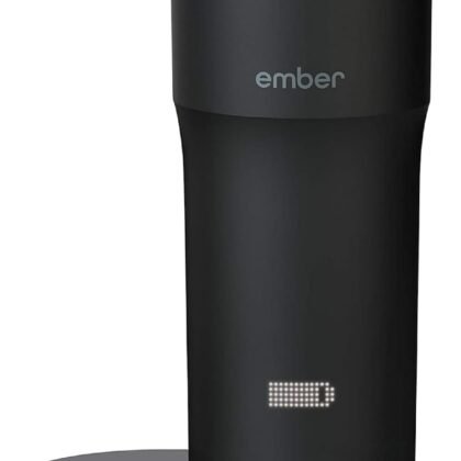 Ember Travel Mug 2+, 12 oz, Temperature Control Smart Travel Mug, Stainless Steel, Slate Black (with Apple Find My)