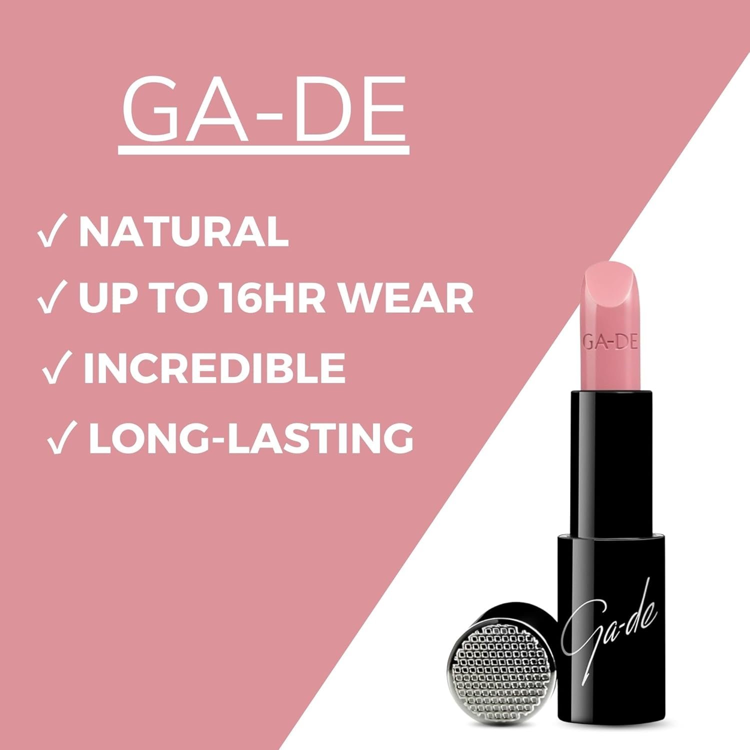 GA-DE Selfie Full Color Lipstick, 851 - Long Lasting High Pigment Lipstick with Argan Oil - Creamy Radiant Shine and Hydrating Benefits - 0.14 oz - Image 2