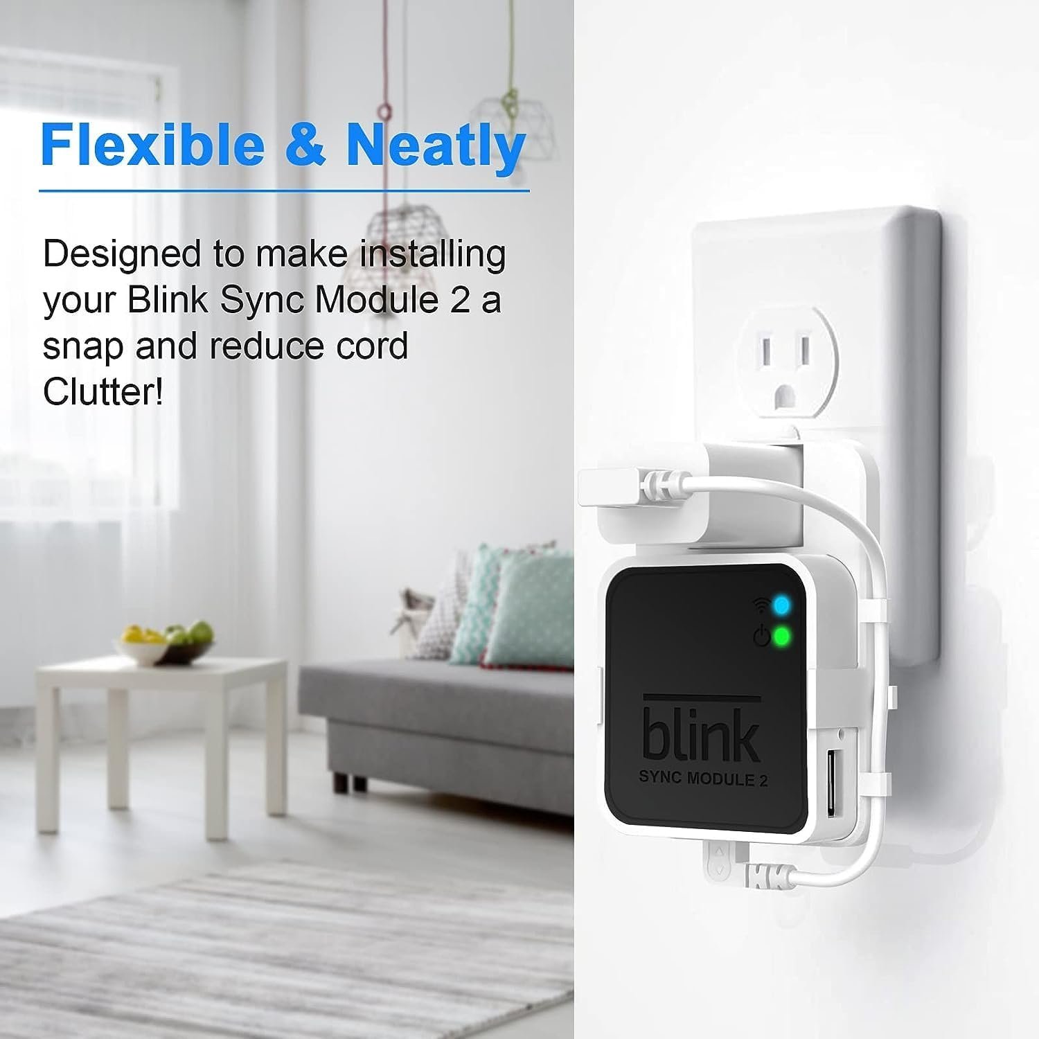 Blink Outdoor Camera Wall Mount Compatible with 4 (Newest Model)& 4th Gen,5 Pack Weatherproof Protective Housing,360 Degree Adjustable with Blink Sync Module 2 Outlet Mount for Blink Camera System - Image 8