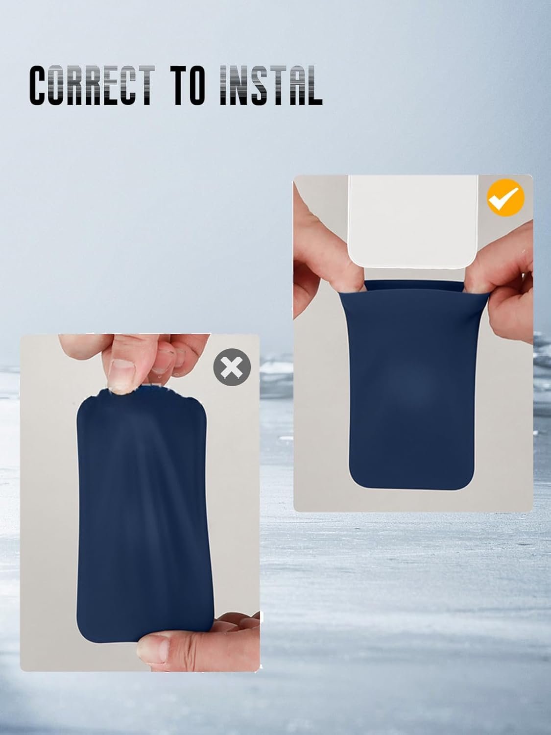 Case for Apple iPhone Air MagSafe Battery (Model: A3466), Kids-Friendly Soft Silicone Protective Cover, Shockproof (Light Blue) - Image 7