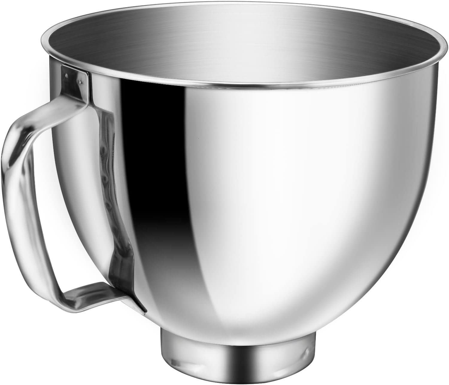 5 Qt 18/8 Stainless Steel Mixing Bowl for Kitchen Aid Tilt-Head Classic&Artisan Series Stand Mixer, Mixer Bowl Replacement Compatible with K45, KSM85, KSM90, KSM150, Dishwasher Safe, Ergonomics Handle