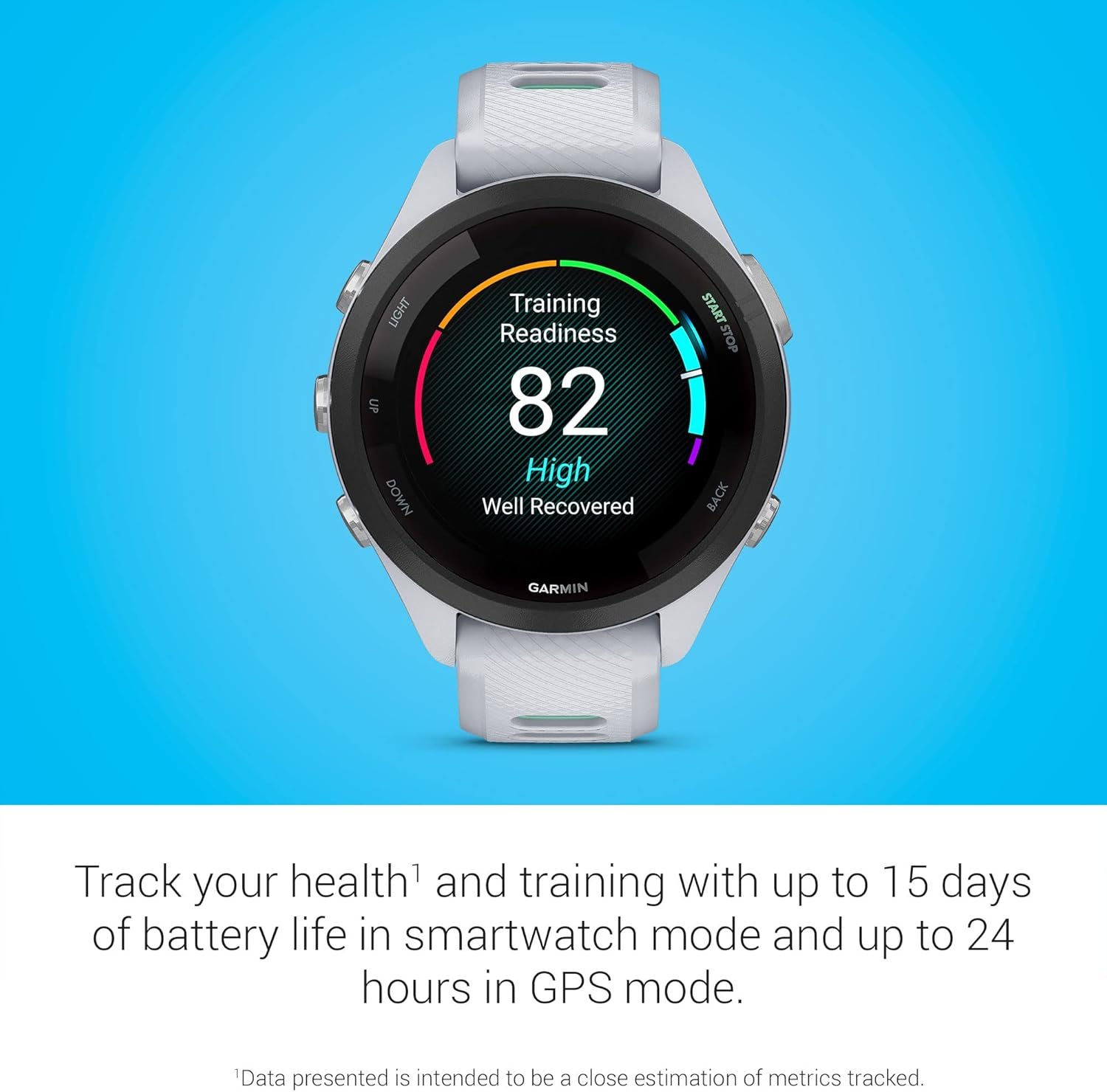 Garmin Forerunner 265S Running Smartwatch, Colorful AMOLED Display, Training Metrics and Recovery Insights, Whitestone and Neo Tropic - Image 4