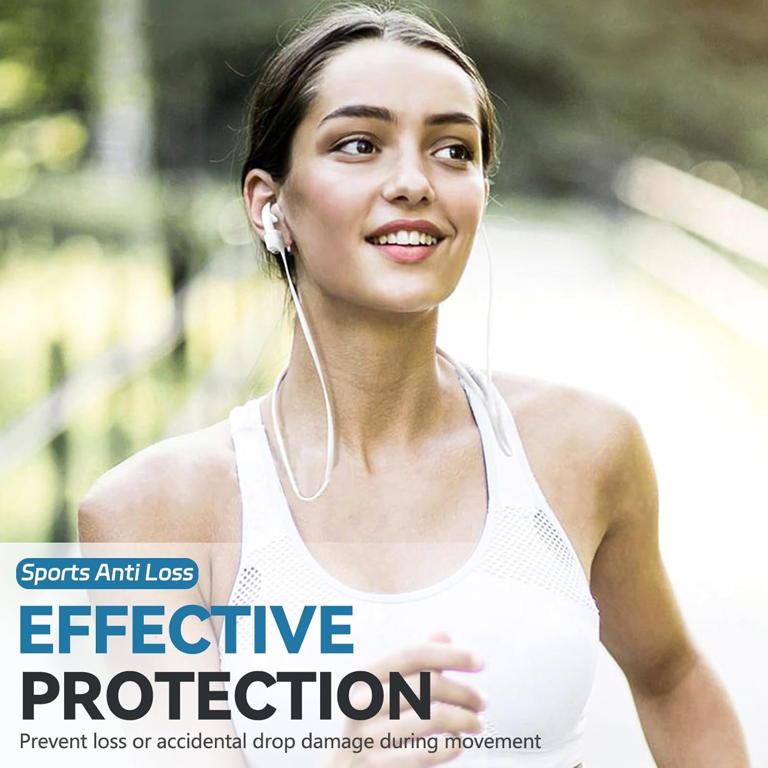 5 Pack Ultra Strong Magnetic AirPods Pro Straps, Anti-Lost Neck Cord for AirPods Pro 3 2025,AirPods 4th, AirPods Pro 2nd/1st, AirPod 3rd, AirPod 2nd/1st - 5 Pcs Silicone Sports Lanyard and 2 Ear Hook - Image 3