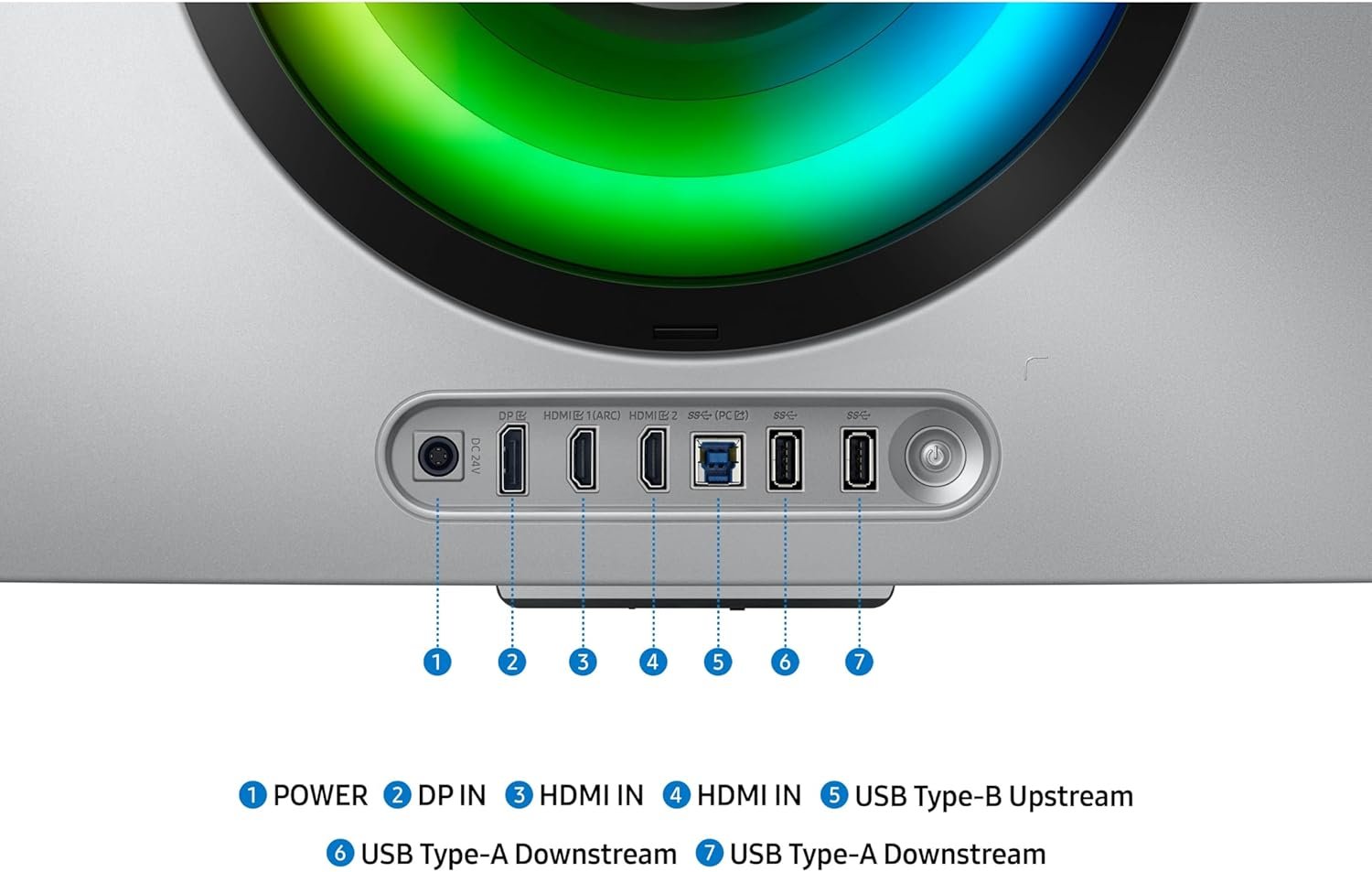 Samsung 34" Odyssey OLED G8 (G85SD) Ultra-QWHD QD-OLED G-Sync Compatible Curved Gaming Monitor, 175Hz, 0.03ms, Glare-Free Display, AMD FreeSync Premium Pro, 3 Yr Warranty,LS34DG856SNXZA,2024 - Image 7