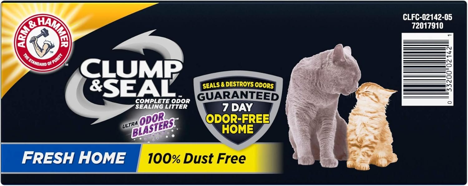 ARM & HAMMER Clump & Seal Cat Litter, Fresh Scent 14lb - Image 11