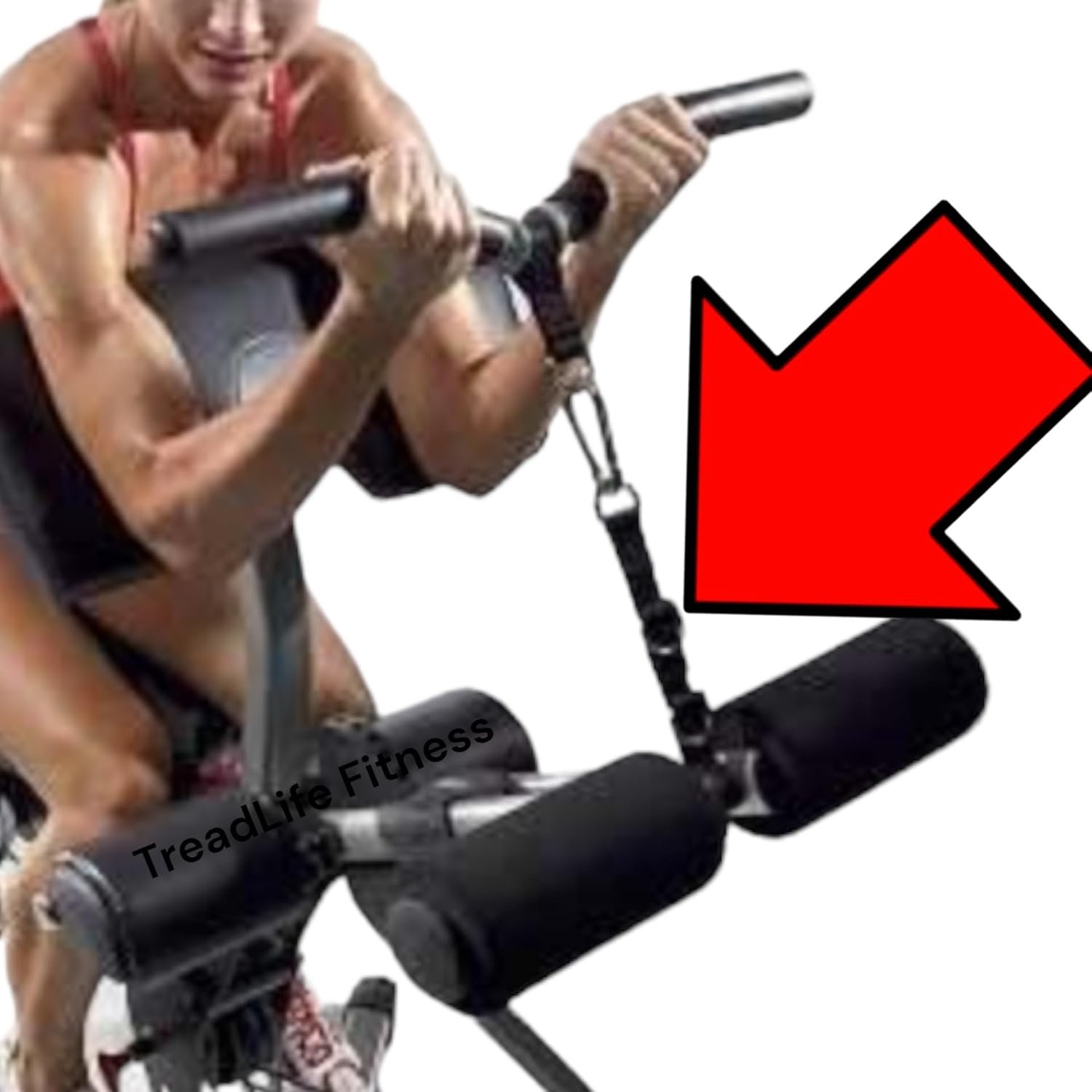 TreadLife Fitness Preacher Curl Attachment Strap - Replacement for Bowflex Gyms - Image 2