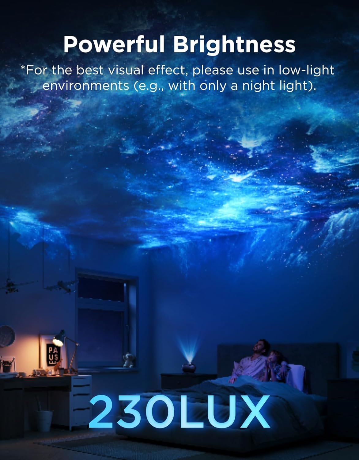 Govee Galaxy Light Star Projector 2 Pro, 4 Megapixel HD Lens, Planetarium Projector work with Matter, Night Light Projector with 20+ Preset Scenes, Star LED Lights Projector, Room Decor, Gift for Kids - Image 4