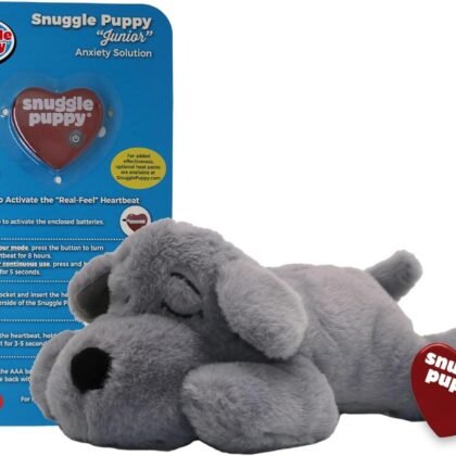 Original Snuggle Puppy Toys for Small Breeds - Heartbeat Puppy for Dogs - Pet Anxiety Relief and Calming Aid - Comfort Dog Toys for Behavioral Training. Heat Pack not Included