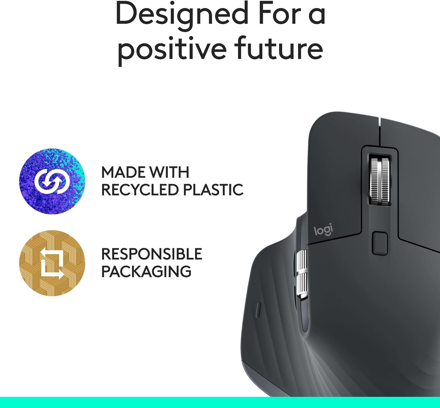 Logitech MX Master 3S Bluetooth Edition Wireless Mouse, No USB Receiver - Ultra-Fast Scrolling, Ergo, 8K DPI, Track on Glass, Quiet Clicks, Works with Apple Mac, Windows PC, Linux, Chrome - Graphite - Image 5