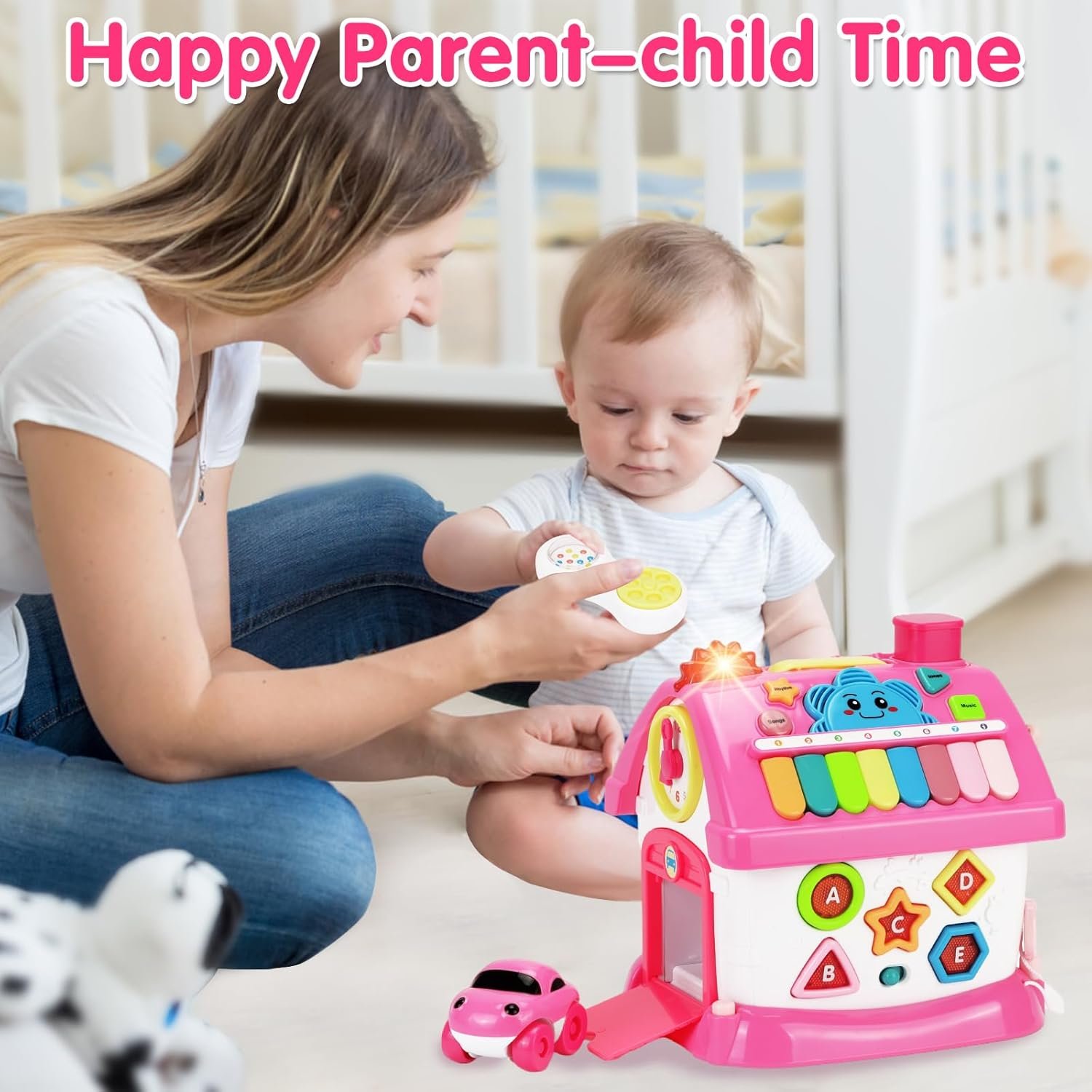 Toys for 1+ Year Old Girl Gifts: Montessori Musical Toddler Toys Age 1-2 - 8-in-1 Multi-Functional House Educational Baby Girl Toy 12-18 Months - First Birthday Gift for 1 2 Year Old Girls Boys Kids - Image 6